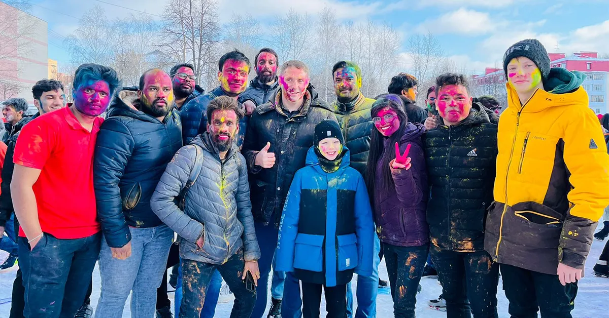 Holi Celebrations 2023 at Mari State University