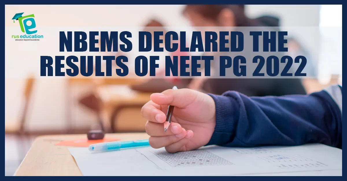NBE Release The Results For NEET PG 2022