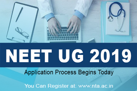 NEET UG 2019 Application Process Begins Today at www.nta.ac.in